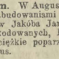 Pożar w Augustówce Pożar w Augustówce, 1898