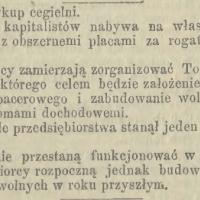 Wykup cegielni, 1898