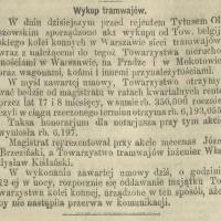 Wykup tramwajów, 1899
