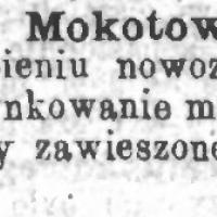 Brak funduszów, 1899