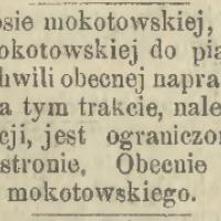 Bruk naprawiany, ruch ograniczony, 1899