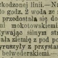 Awaria kanału, 1899