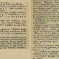 Nowy rozkład, 1899