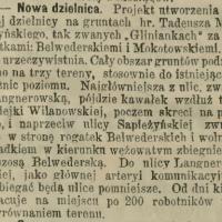 Nowa dzielnica, 1901