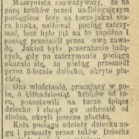 Śmiertelne przejechanie, 1901