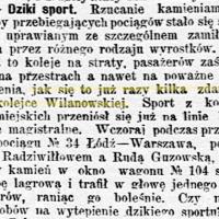 Dziki sport, 1901