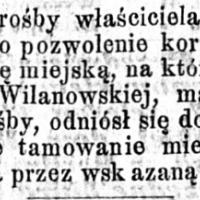 Prośba o przejście, 1902