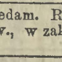 Szaraban sprzedam, 1902