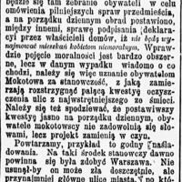 Nie dla kobiet niemoralnych, 1902