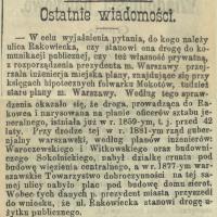 Do kogo należy Rakowiecka? 1902