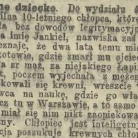 Opuszczone dziecko, 1903