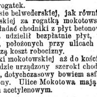 Szeroki chodnik, 1903