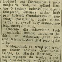 Parafja Czerniaków, 1903