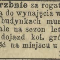 Letnie mieszkania w parku, 1904