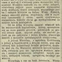 Wierzbno interes miljonowy, 1904