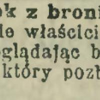 Wypadek z bronią, 1904