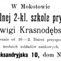 Zapisy do szkoły, 1904