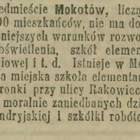 Warunki rozwoju, 1905