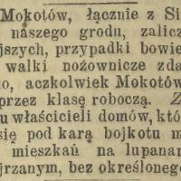 Mokotów najspokojniejszy, 1905