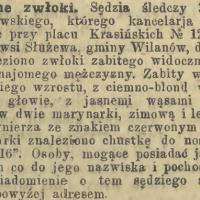 Znalezione zwłoki, 1905