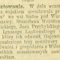 Aresztowanie przed Wójtówką, 1906