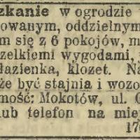 Mieszkanie w ogrodzie Mieszkanie w ogrodzie, 1907