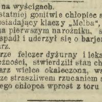 Wypadek na wyścigach Wypadek na wyścigach, 1907