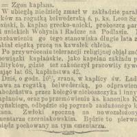 Zgon kapłana, 1907