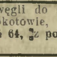 Skład węgli, 1907