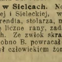 Zabójstwo w Sielcach, 1908