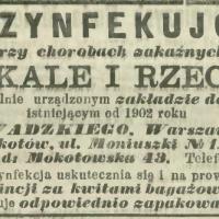 Dezynfekcja od 1902, 1908