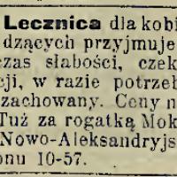 Sekret zachowany, 1909