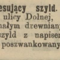 Interesujący szyld, 1910