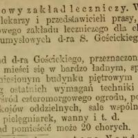 Nowy zakład leczniczy, 1910