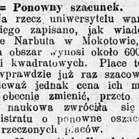 Ponowny szacunek, 1911