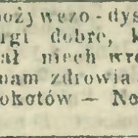 Opuszczę bo niemam zdrowia, 1912