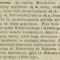 Tramwaj do Rakowca, 1912