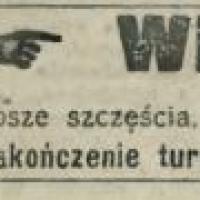 Krowy, konie, loterja, 1912