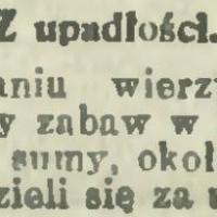 Umorzenie upadłości, 1912