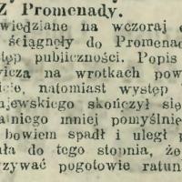 Popisy w Promenadzie, 1912