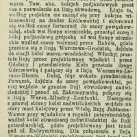 Elektryczna kolej obwodowa, 1912