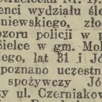 Aresztowania, 1913