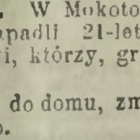 Ofiara napadu, 1913