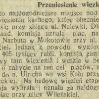 Przeniesienie więzienia, 1913