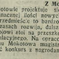 Dużo się buduje, 1913