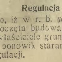Regulacja Mokotowa, 1913