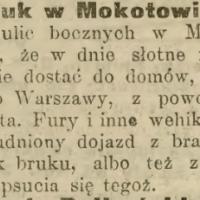 Stale utrudniony dojazd, 1913