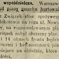 Hurtownia współdzielcza Hurtownia współdzielcza, 1913