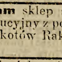 Sprzedam sklep, 1913