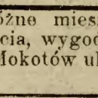 Wygody blizko rogatek, 1913